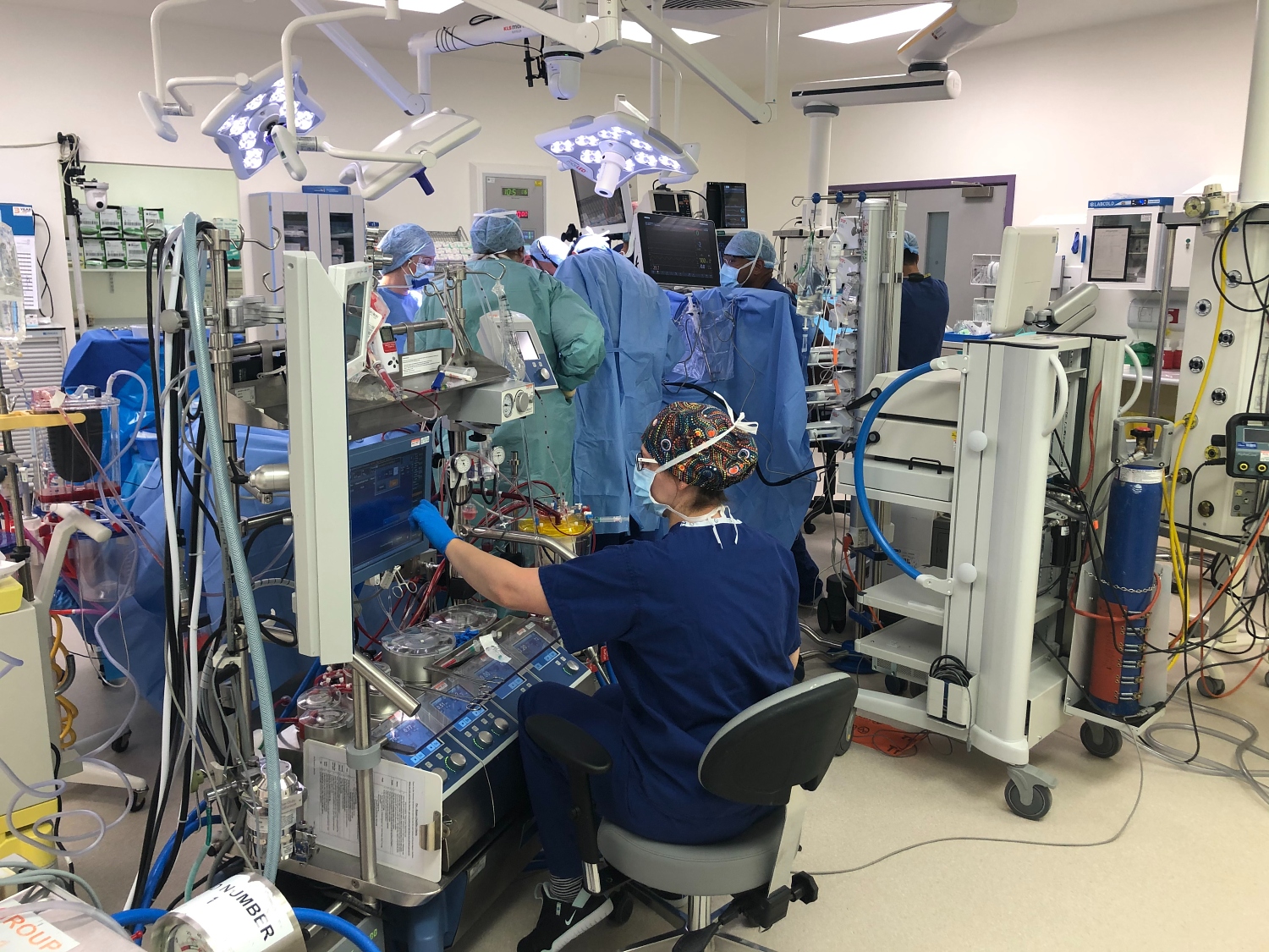 An operating theatre at Royal Papworth.