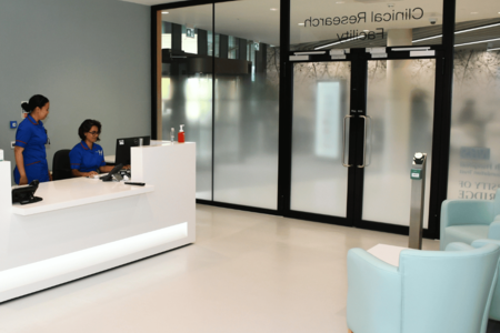 The reception area in the VPD-HLRI-CRF